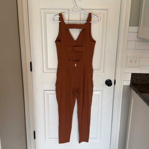 New! Free Movemnt x Free People Never Better One-Piece Brown 45444 - Picture 10 of 14